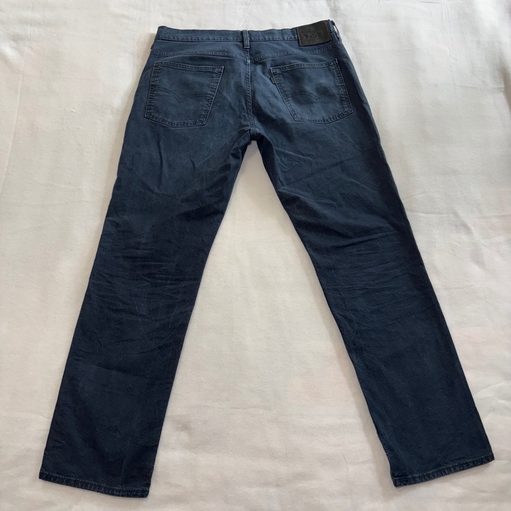Levis 541 Athletic Taper Jeans Mens 34x32 Dark Indigo Blue Stretch Denim Casual